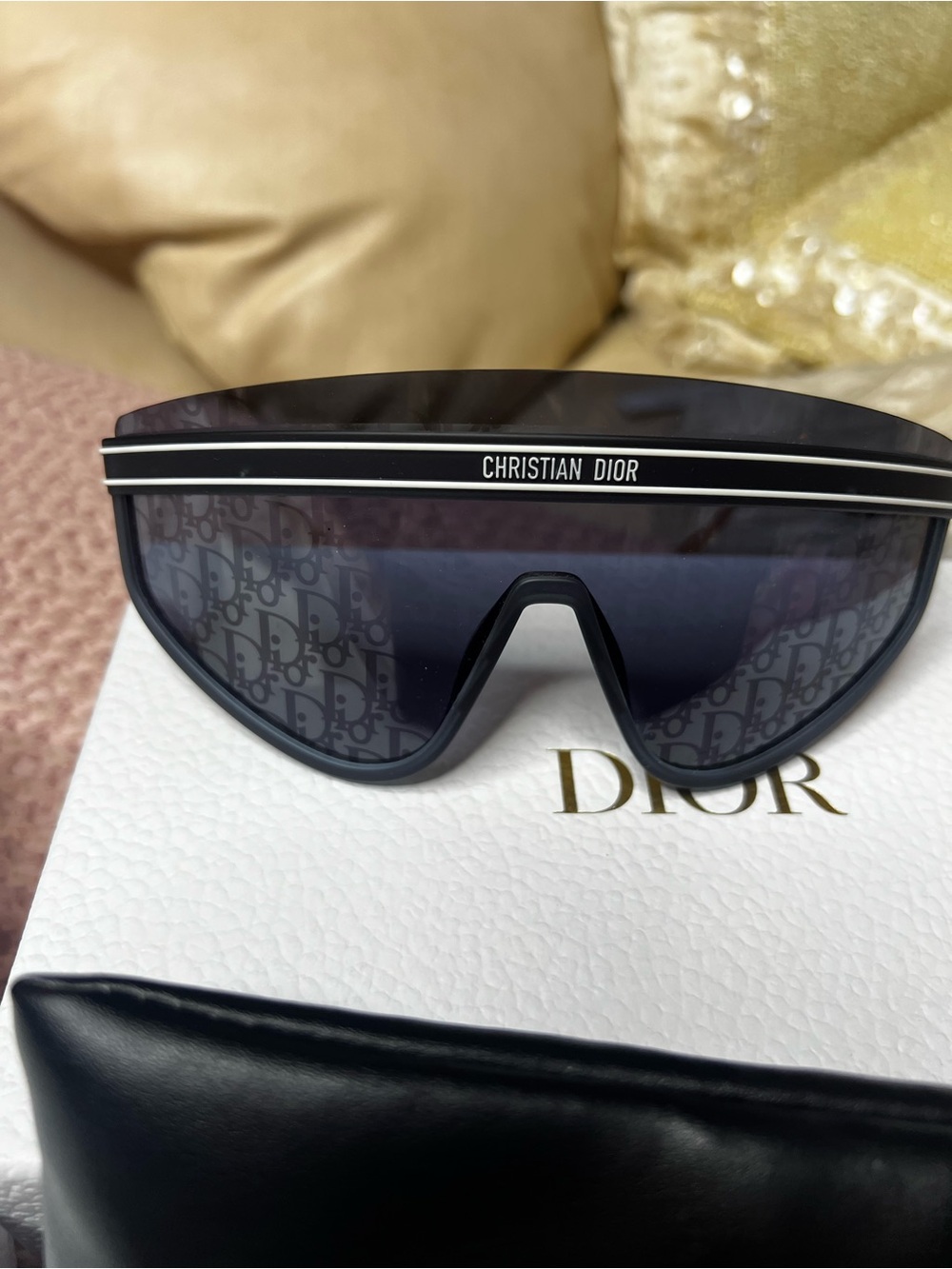 NEW Authentic Christian Dior DiorClub M2U Shield Sunglasses Full Set